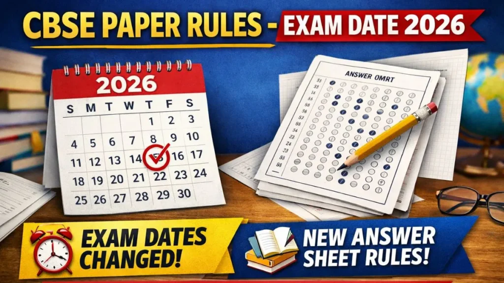 CBSE Paper Rules Exam Date 2026